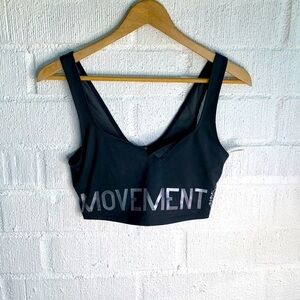 Free People Movement Gray Slit Activewear Sports Bra sz S